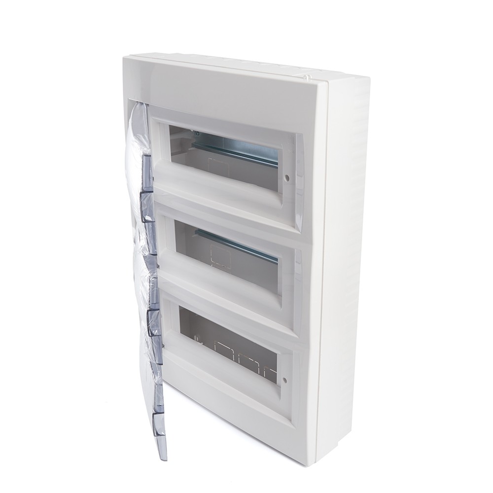 Пластиковые боксы и щиты Stekker Бокс настенный STEKKER EBX50-3/36-40 36 модулей, пластик, серия Standart 39650