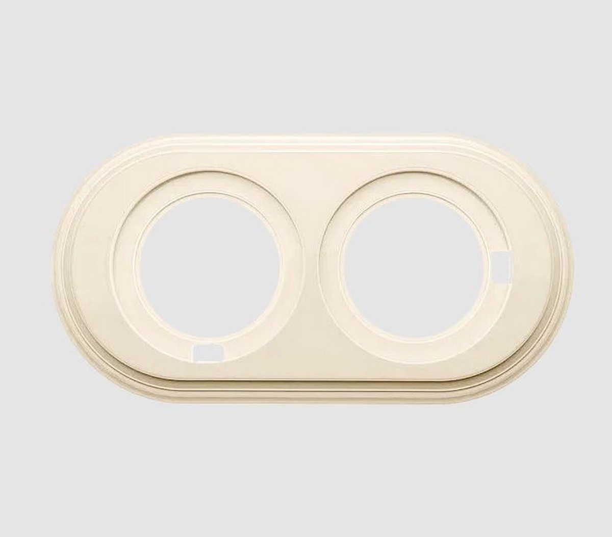 Bironi Лизетта - Ретро розетки и выключатели Рамка BIRONI Лизетта Пластик Песочное золото 2-ая BF1-620-24