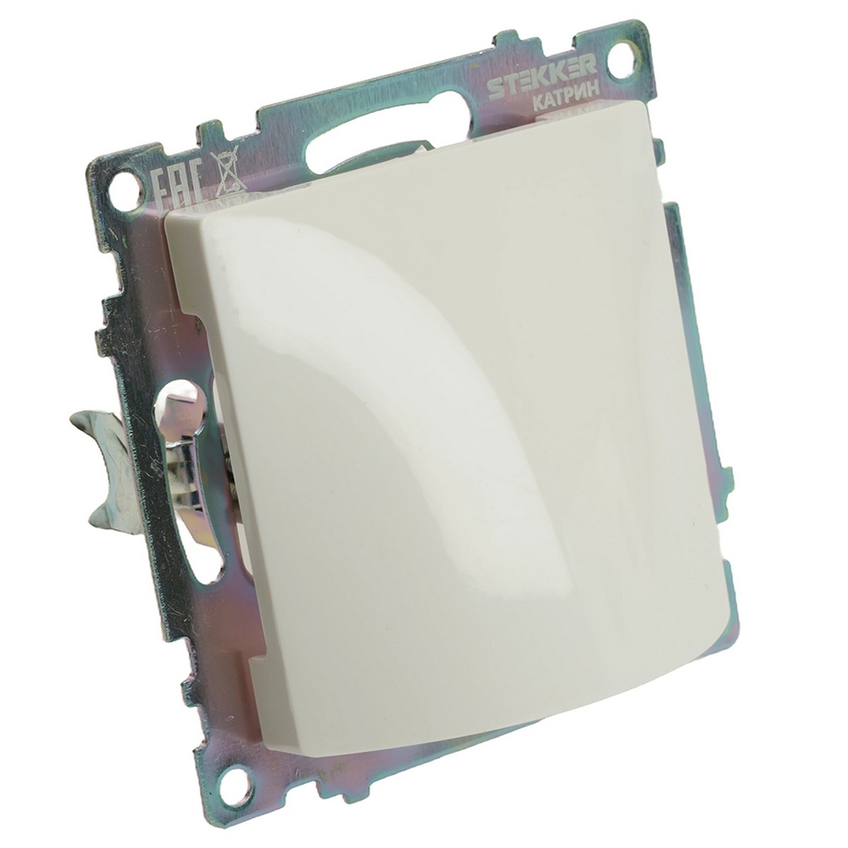 Катрин - Розетки и выключатели Stekker Кабельный вывод STEKKER Катрин белый GLS00-7116-01 49463