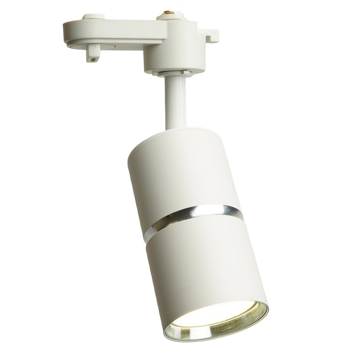Трековые светодиодные светильники Светильник Feron AL178 трековый под лампу GU10 белый серебро 48702 