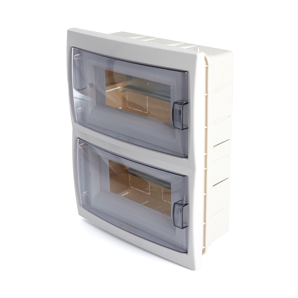 Пластиковые боксы и щиты Stekker Бокс встраиваемый STEKKER EBX50-2/16-20 16 модулей, пластик, серия Standart 39654