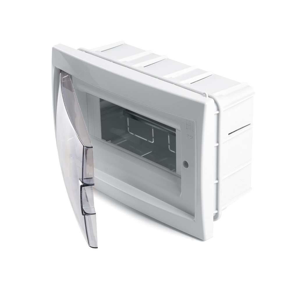 Пластиковые боксы и щиты Stekker Бокс встраиваемый STEKKER EBX50-2/08-20 8 модулей, пластик, серия Standart 39652