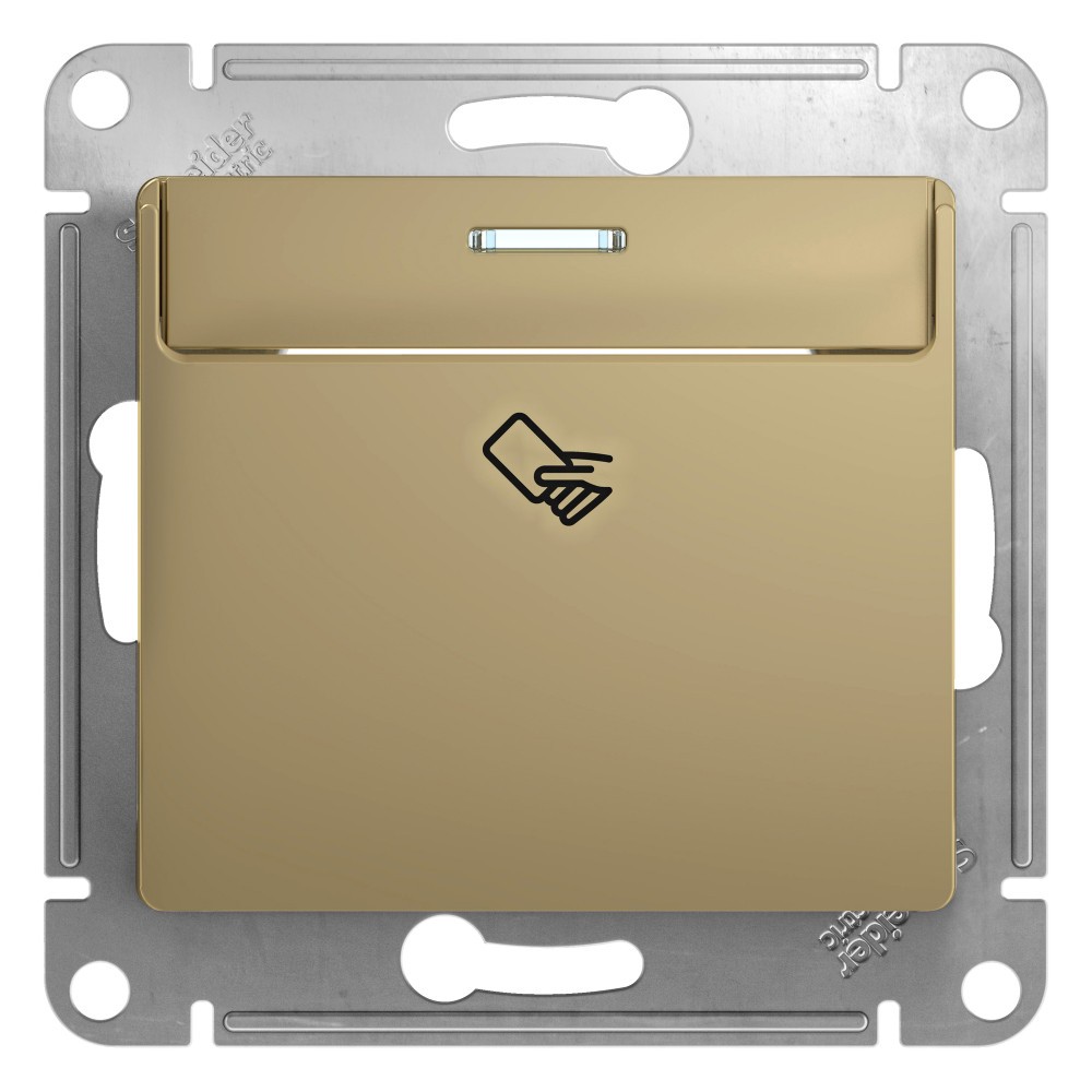 Glossa Титан Выключатель Systeme Electric Glossa Титан карточный, сх.6 GSL000469