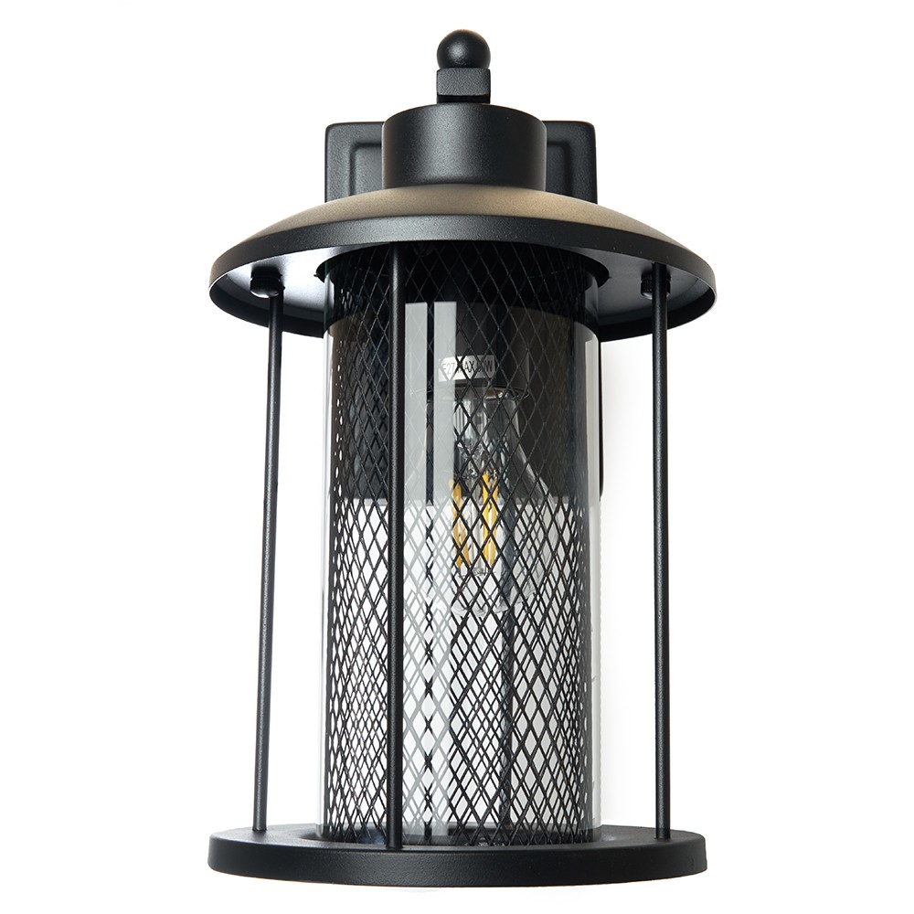 Уличные настенные светильники Светильник садово-парковый Feron PL721 на стену вниз 60W E27 230V черный 48388 