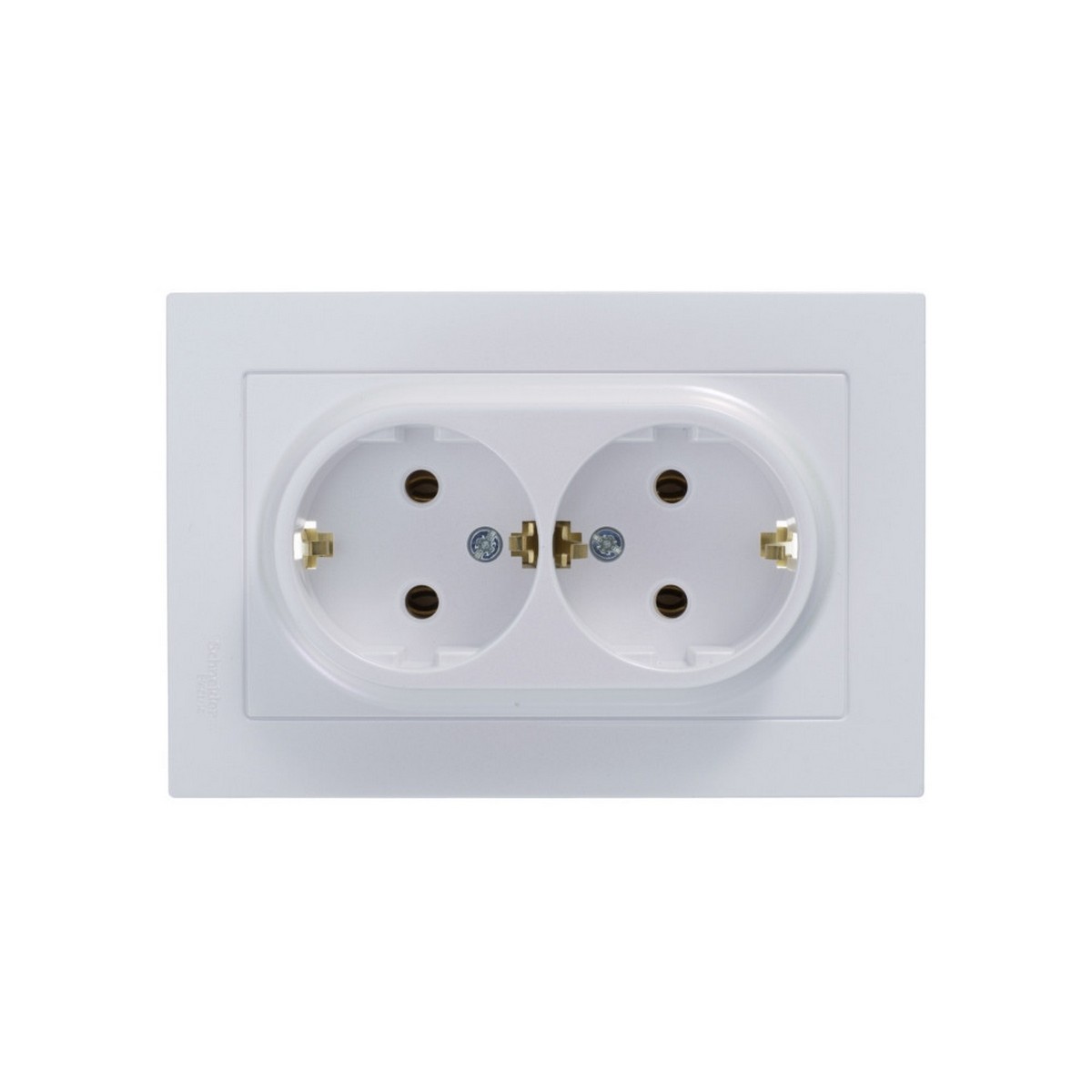 AtlasDesign Жемчуг Розетка Systeme Electric AtlasDesign Жемчуг с/з двойная, 16А, в сборе ATN000424