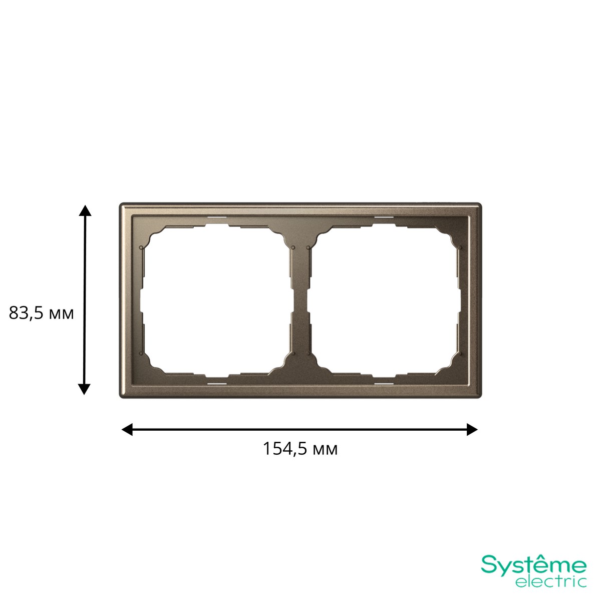ArtGallery Мокко Рамка Systeme Electric ArtGallery Мокко 2-ая универсальная GAL000602