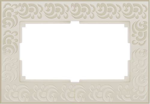 Рамки Werkel Flock Рамка Werkel Flock для двойной розетки слоновая кость W0082303