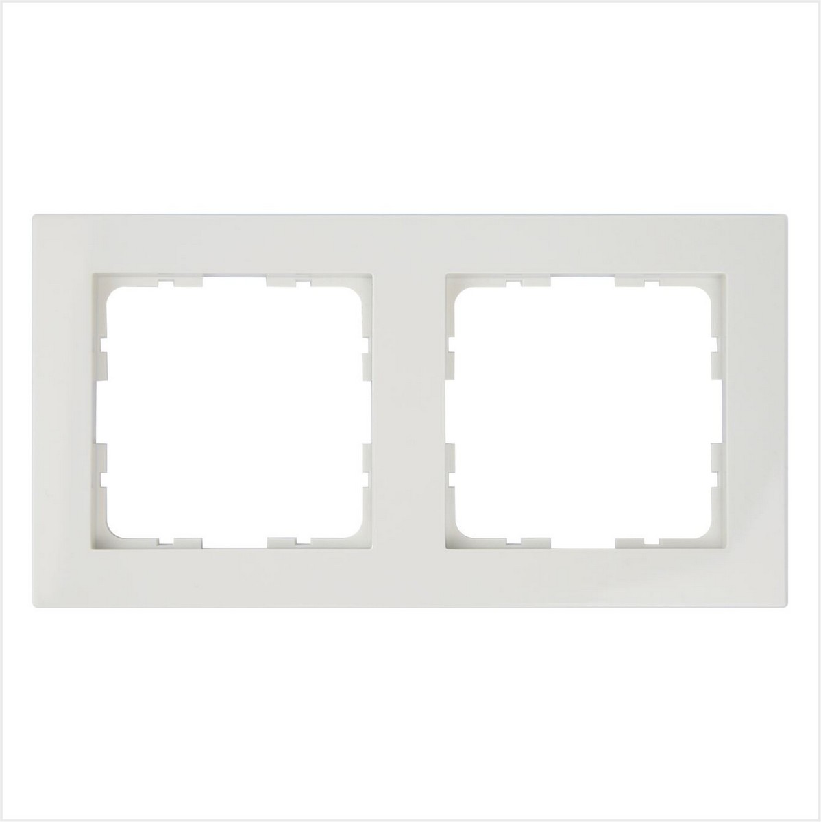 JASMART G - розетки и выключатели Рамка JASMART G-Classic 2-постовая слоновая кость G1002V