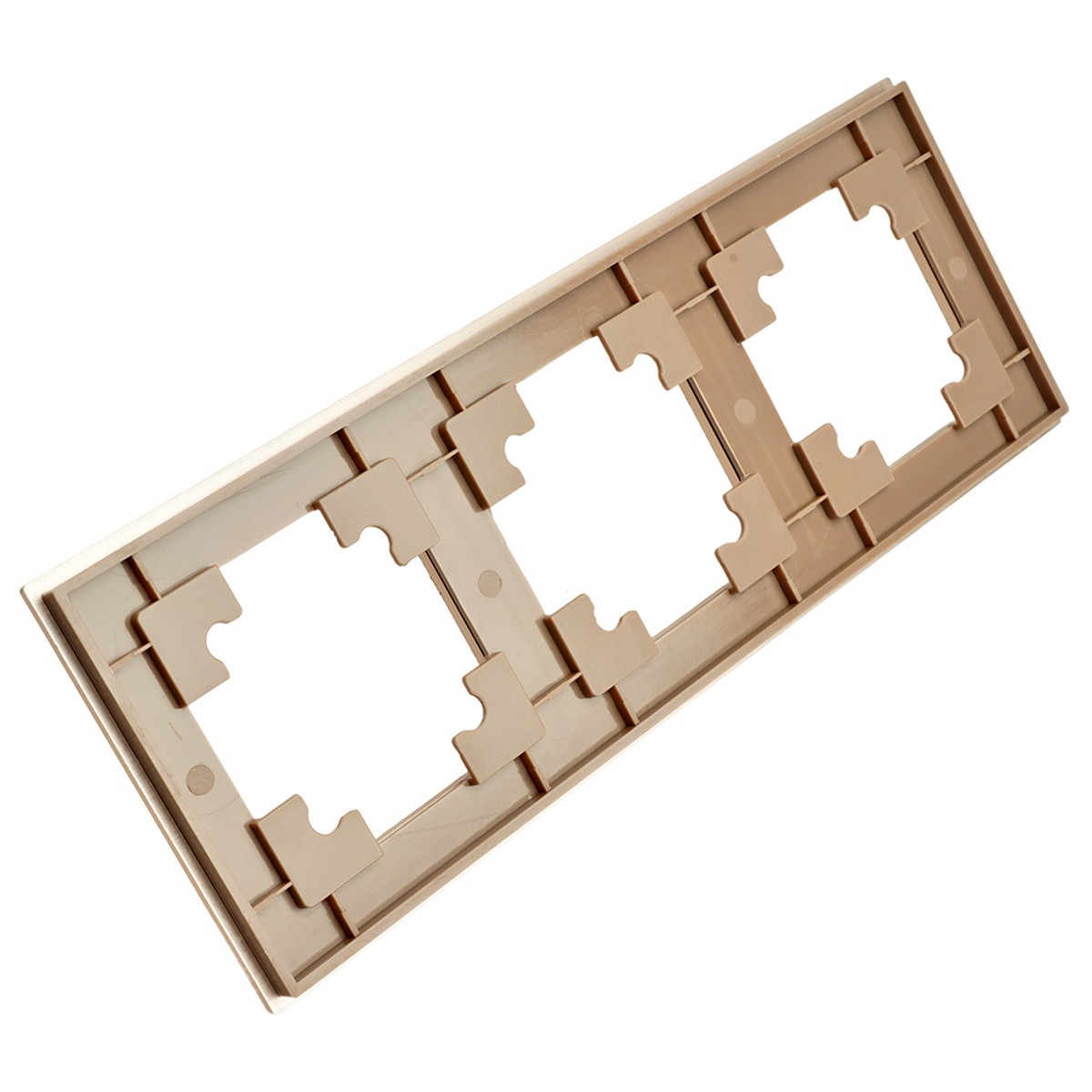 Катрин - Розетки и выключатели Stekker Рамка 3-местная металл STEKKER MFR00-7003-02 Катрин шампань 50018