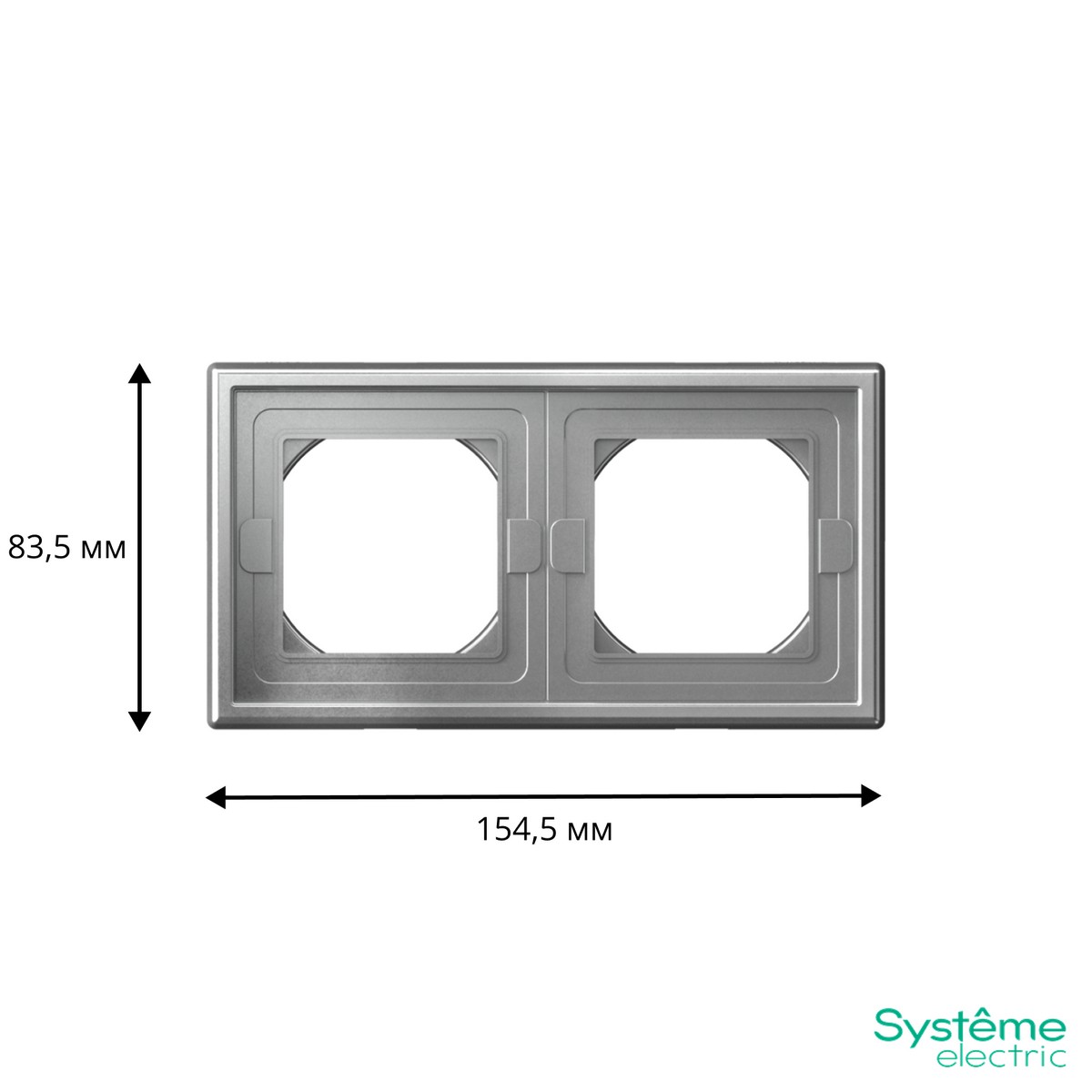 ArtGallery Алюминий Рамка Systeme Electric ArtGallery Алюминий 2-ая IP44 GAL440302
