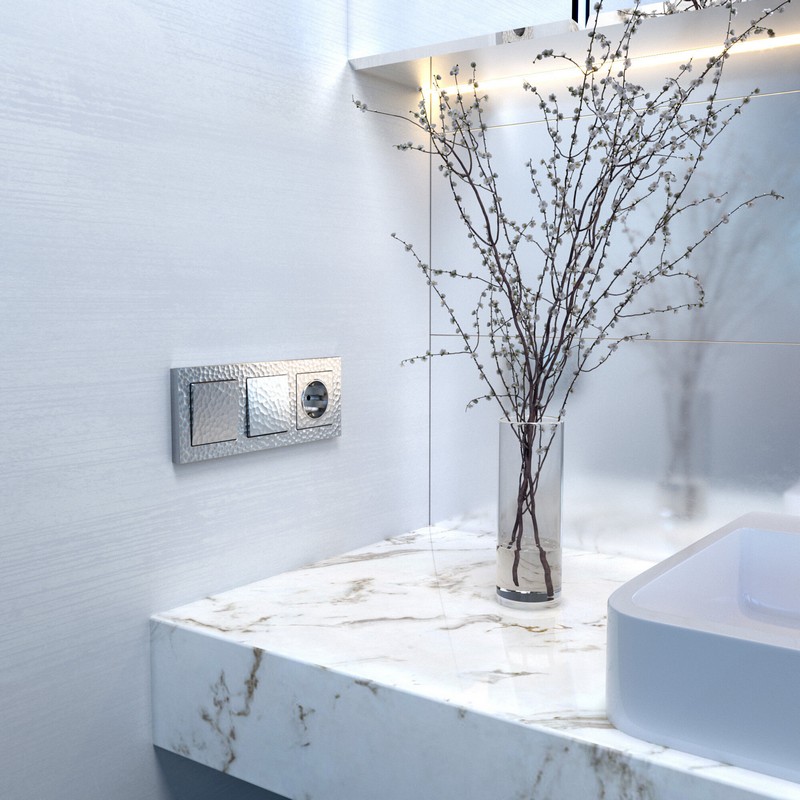 Рамки Werkel Hammer Рамка Werkel на 3 поста Hammer (серебряный) W0032406