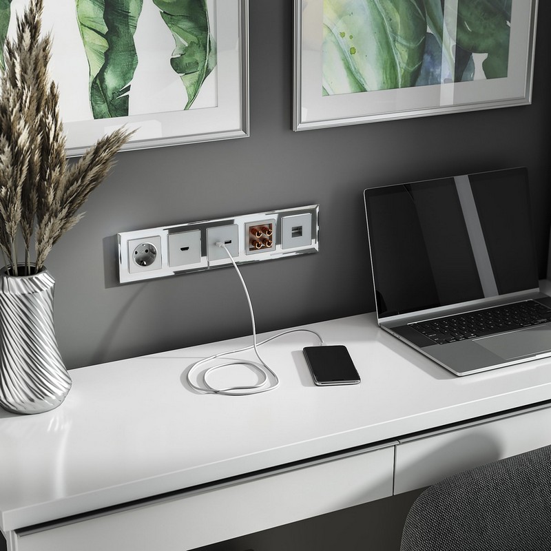 Werkel Серебряный механизмы Акустическая Розетка Werkel (серебряный) W1185006