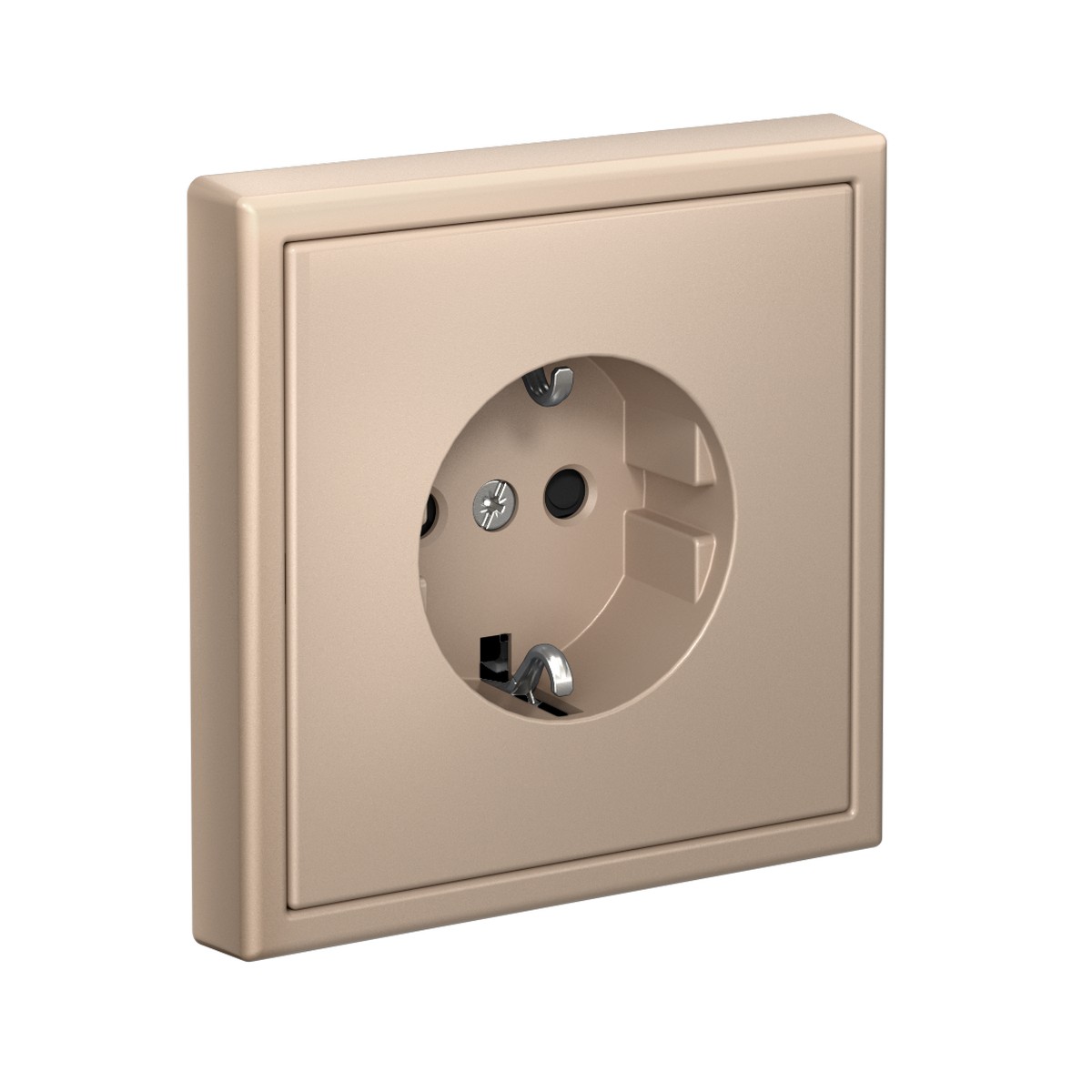 ArtGallery Песочный Розетка SE ArtGallery Песочный с заземлением со шторками, 16А быстрозажим. клем. GAL001245S