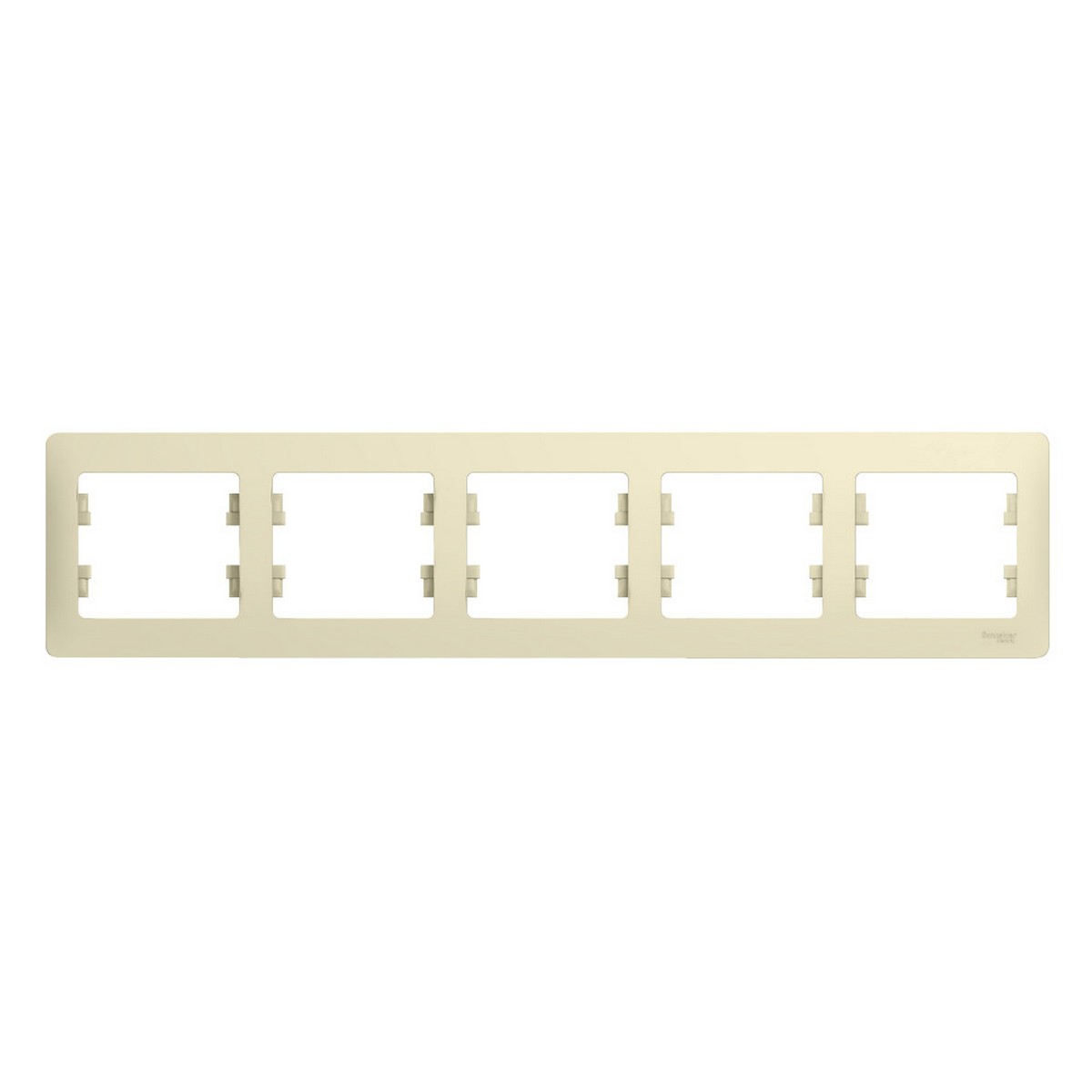 Glossa Бежевый Рамка Systeme Electric Glossa Бежевый 5-я, горизонтальная GSL000205