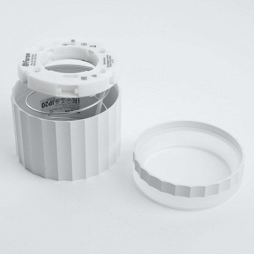 Светильник потолочный Feron HL369 Barrel OLYMPUS GX53 белый 48679