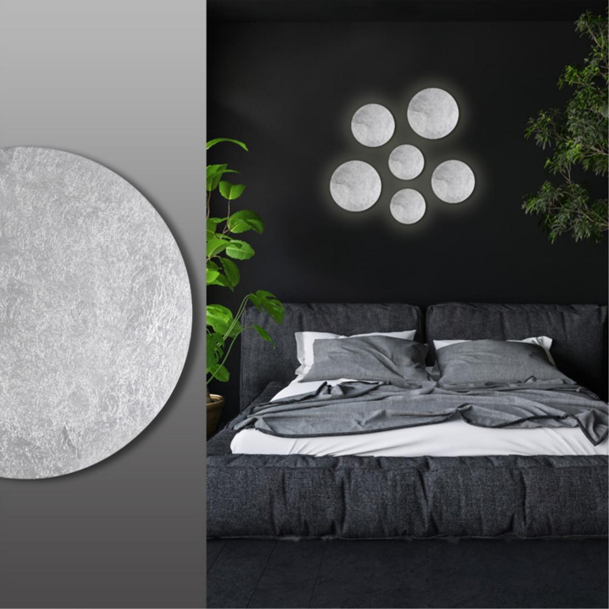 Накладные светодиодные светильники Настенный светильник ODEON LIGHT 3562/6WL LUNARIO 