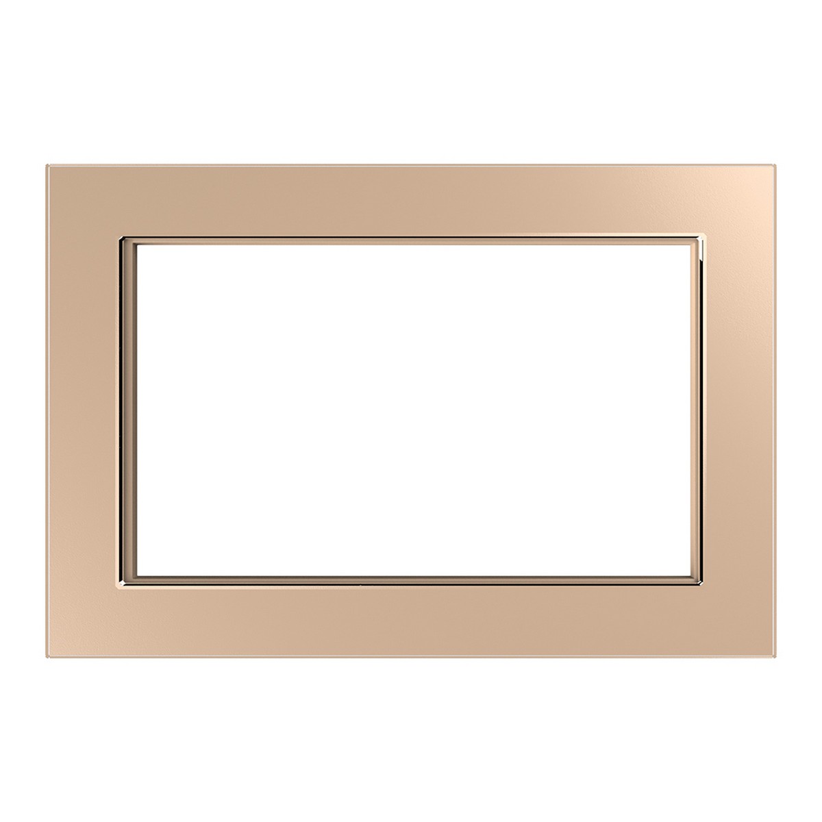 Катрин - Розетки и выключатели Stekker Рамка 2-местная (без перемычки) стекло STEKKER GFR00-7012-02 серия Катрин шампань 39567