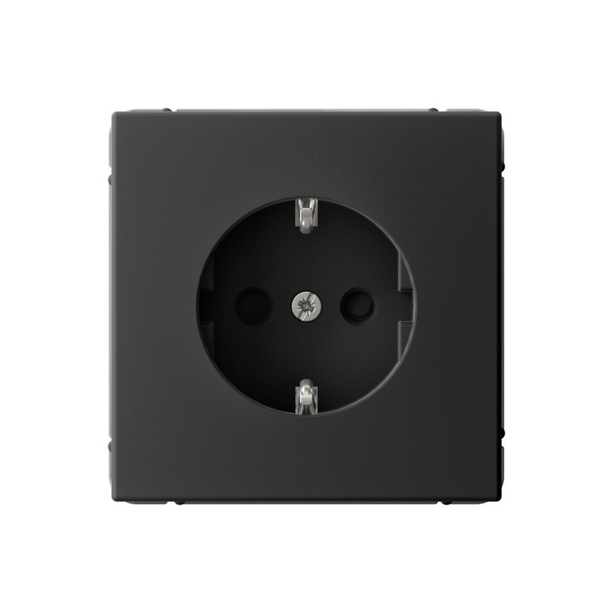 ArtGallery Карбон Розетка Systeme Electric ArtGallery Карбон с заземлением со шторками 16А GAL001045