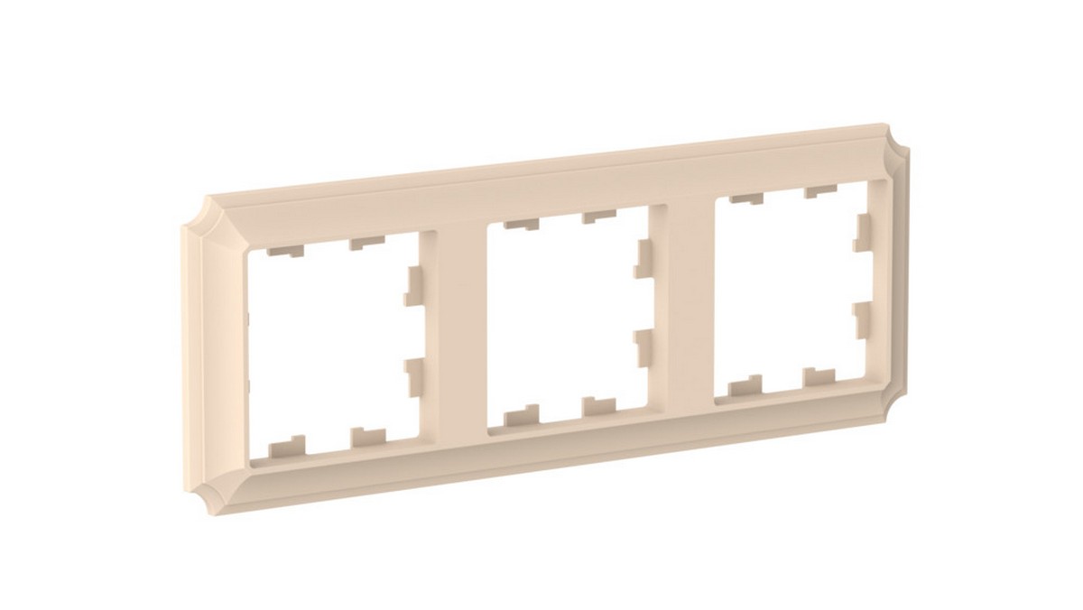 AtlasDesign Рамки Antique Рамка Systeme Electric AtlasDesign Antique Песочный 3-ая, универсальная ATN101203