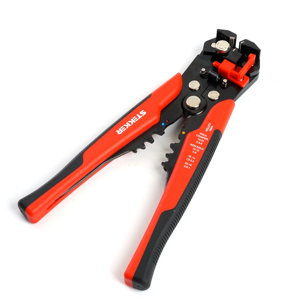 Автоматический многофункциональный инструмент для зачистки кабеля (стриппер) STEKKER WSC-001 39775 фото