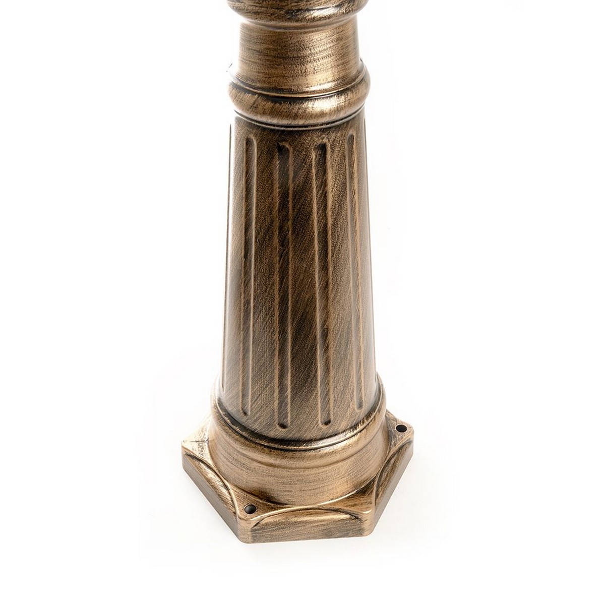 Уличные светильники столб Светильник садово-парковый Feron PL158 шестигранный столб 3*60W E27 230V черное золото 11326 