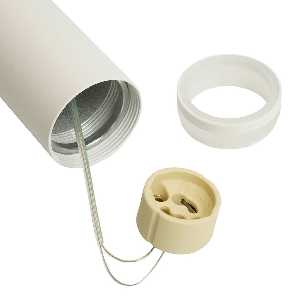 Подвесные светодиодные светильники Светильник потолочный Feron ML1008 Barrel LUNA levitation на подвесе MR11 белый 51376 