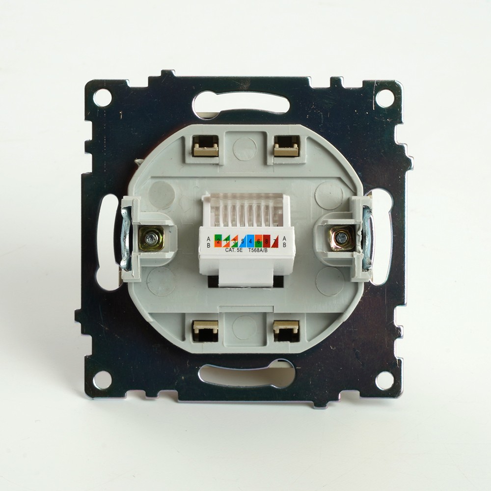 Катрин - Розетки и выключатели Stekker Розетка компьютерная 1-местная RJ-45 STEKKER GLS00-7107-08 Катрин золото 49227