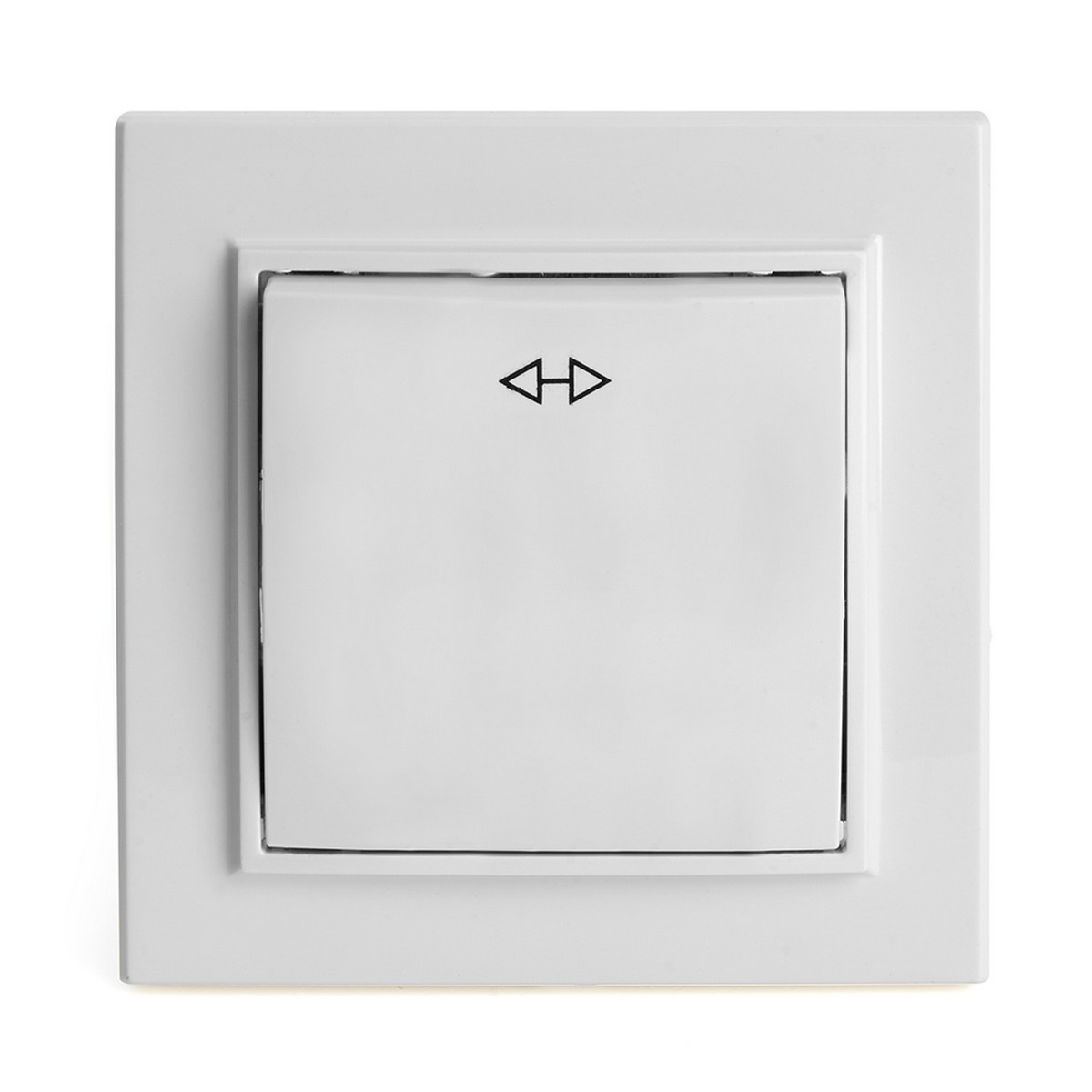 Эрна - Розетки и выключатели Stekker Переключатель перекрестный 1-клавишный STEKKER PSW10-9009-01 10А Эрна белый с рамкой 39925