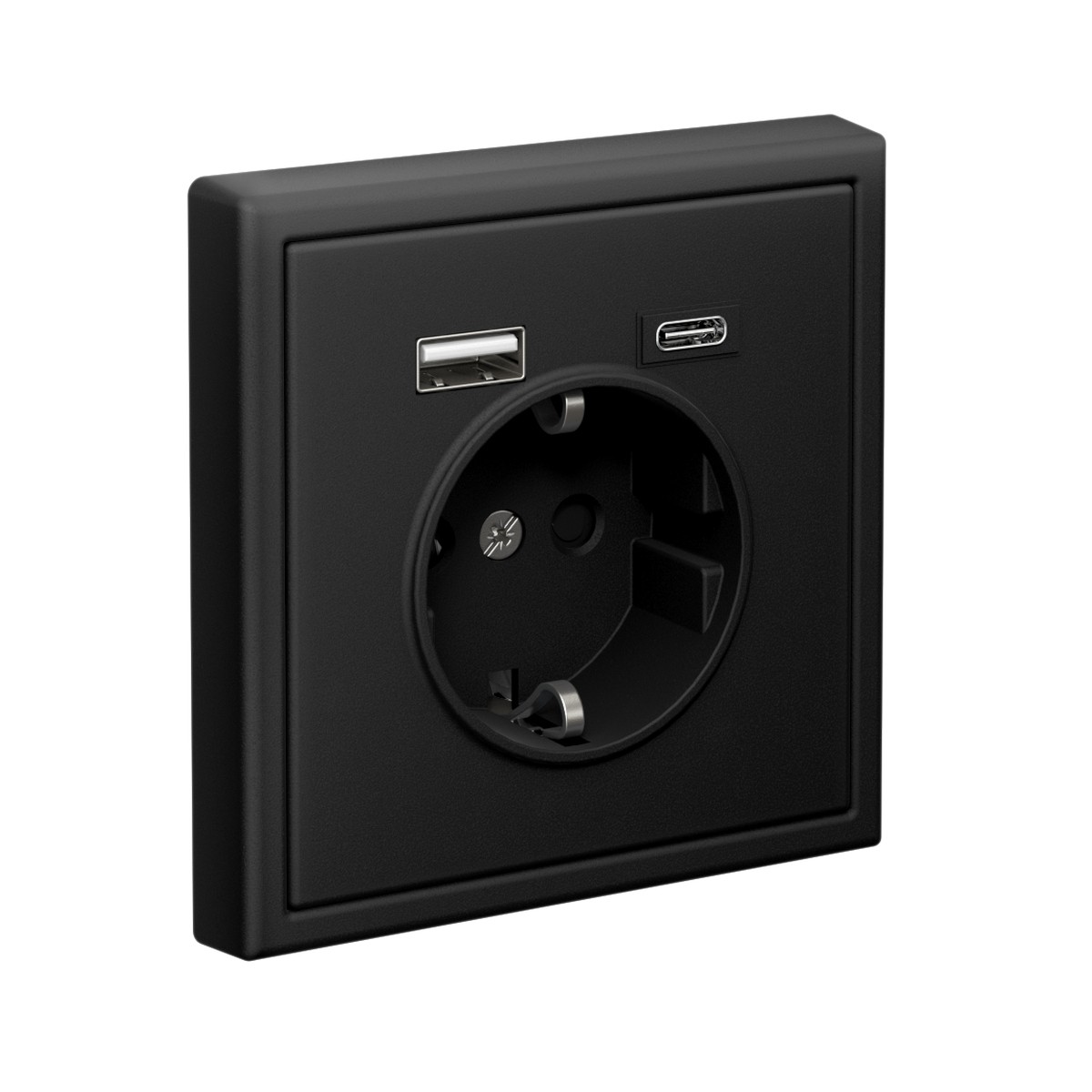 ArtGallery Карбон Розетка Systeme Electric ArtGallery Карбон 16А с 2 USB A+C 5В4А/30А 5В/15А GAL001032