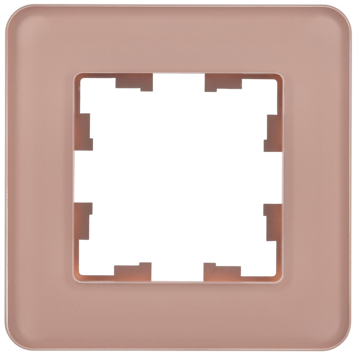 IEK Brite Рамки Рамка IEK BRITE DECOR Дымчатый матовый стекло скругл.угол 1-мест. РУ-1-2-Бр RE BR-M12-G-41-K97