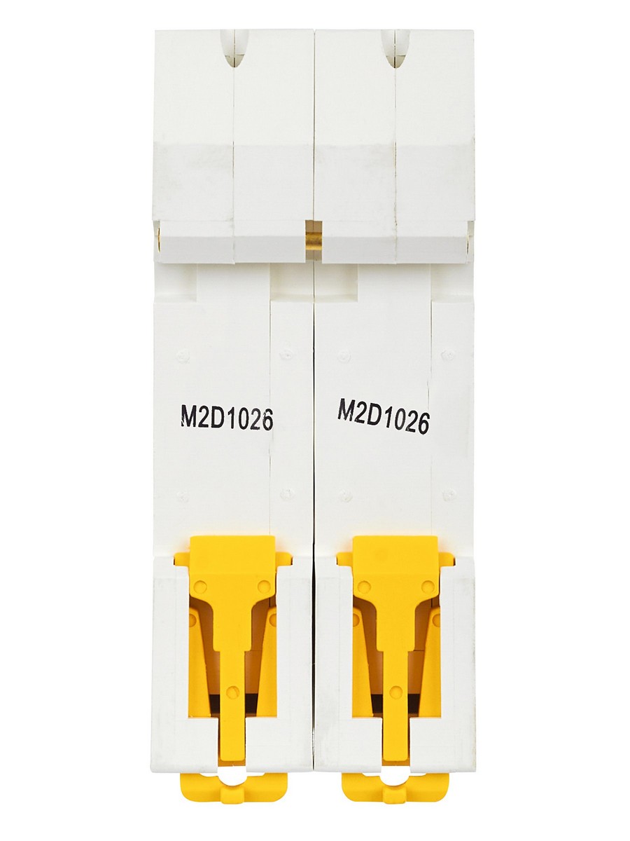 2 полюсные (двухполюсные) Автоматический выключатель IEK ARMAT M06N 2P D 10А AR-M06N-2-D010 