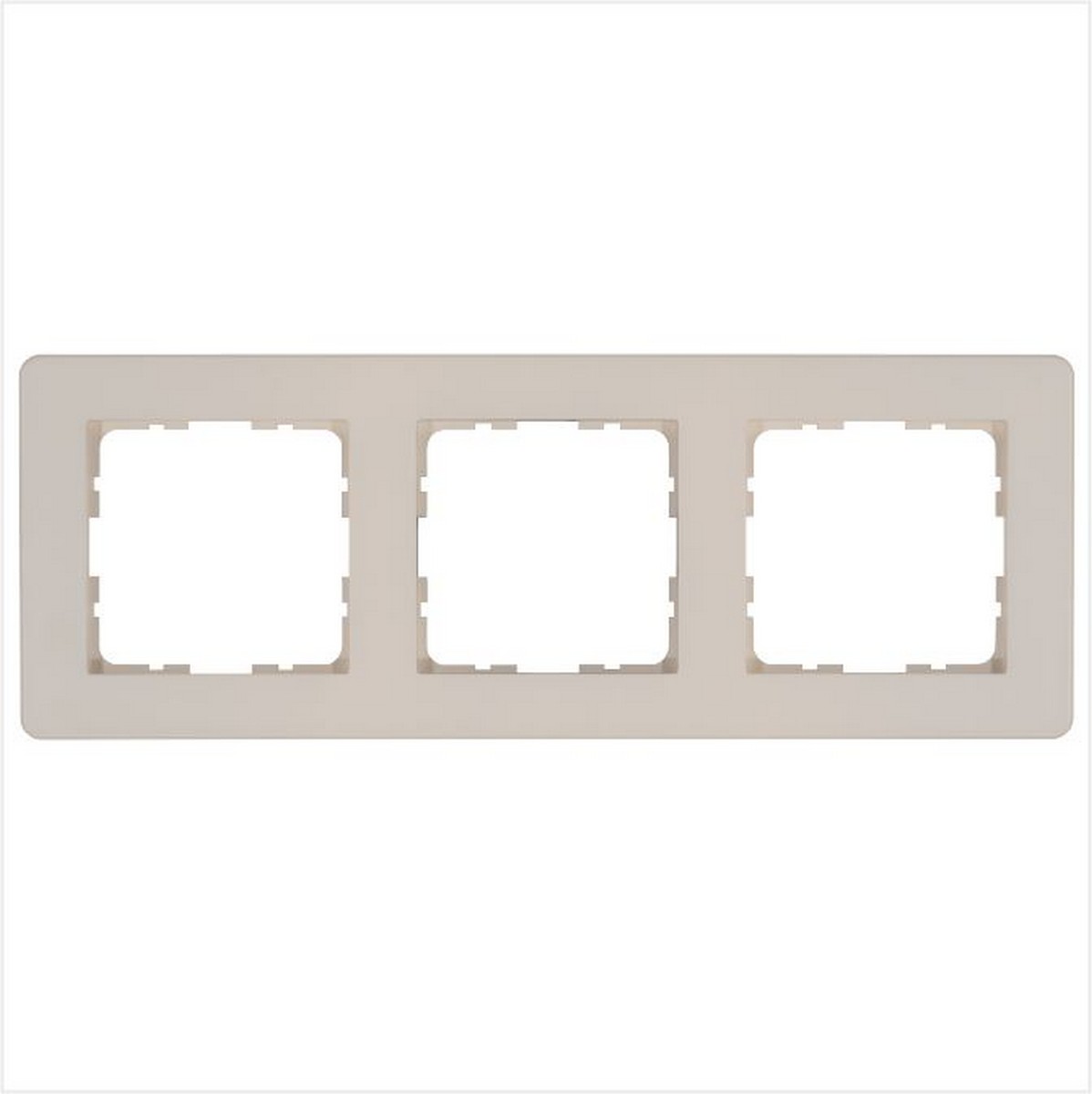 JASMART G - розетки и выключатели Рамка JASMART G-Flex 3-постовая Тауп G1103T