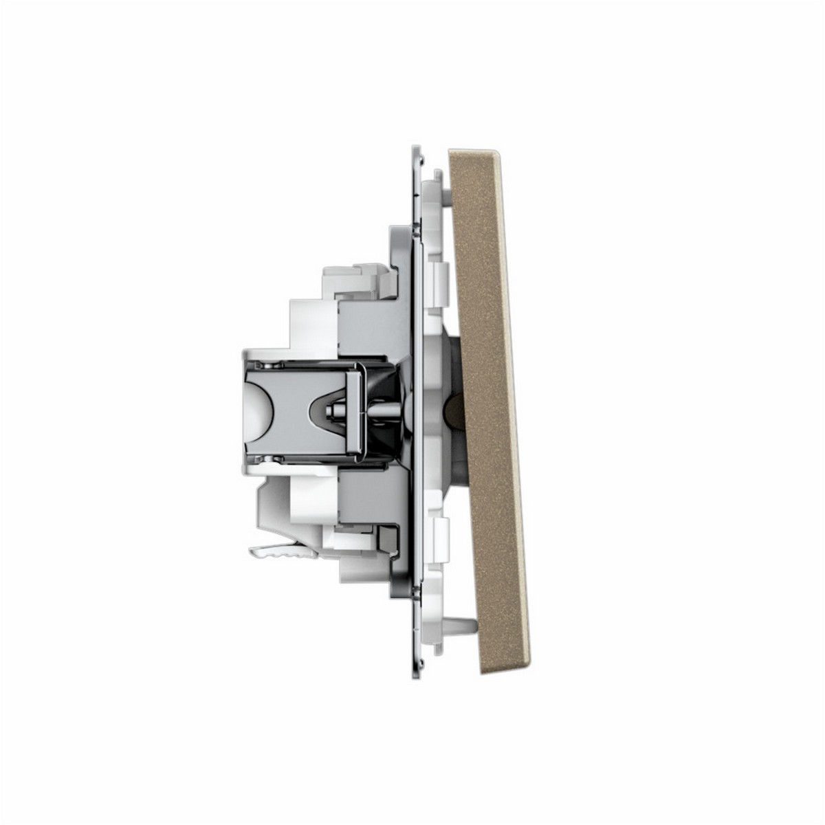 ArtGallery Шампань Выключатель SE ArtGallery Шампань 1-клавишный, быстрозажим. клем. GAL000511S