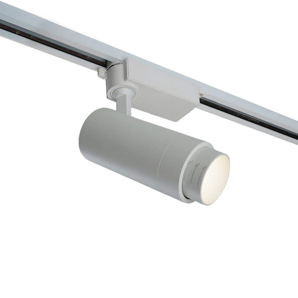 Трековые светодиодные светильники Светодиодный светильник Feron AL137 трековый 20W 4000K белый изменяемый угол освещения 15-60 град 51175 