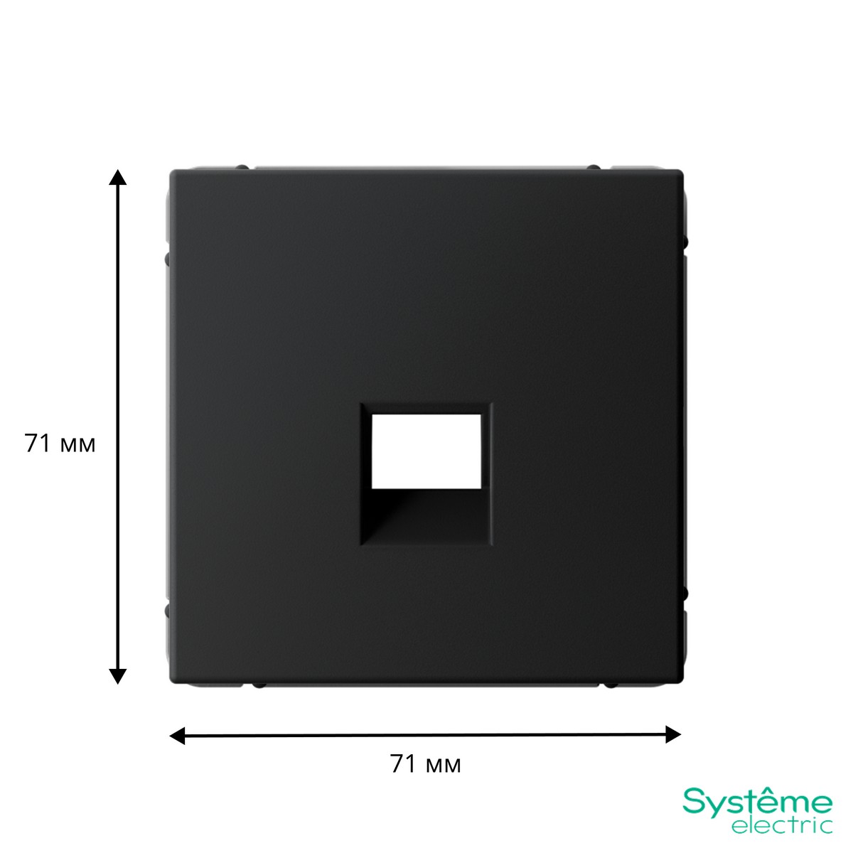 ArtGallery Карбон Накладка Systeme Electric ArtGallery Карбон для информационных функций типа Keystone GAL001084
