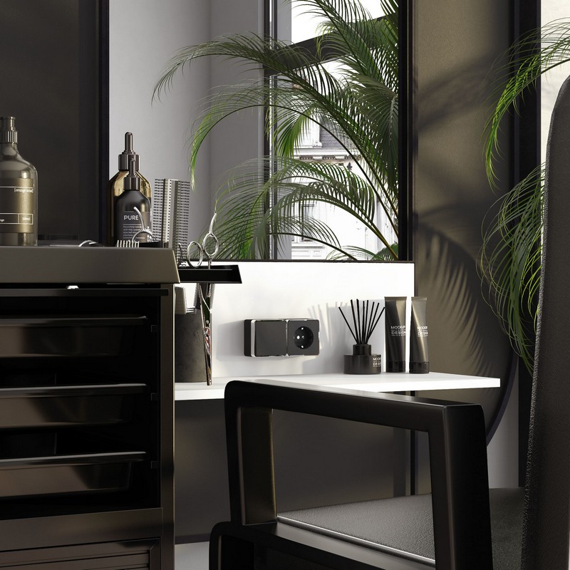 Werkel Gallant черный хром Выключатель Werkel одноклавишный проходной Gallant (черный/хром) W5012035