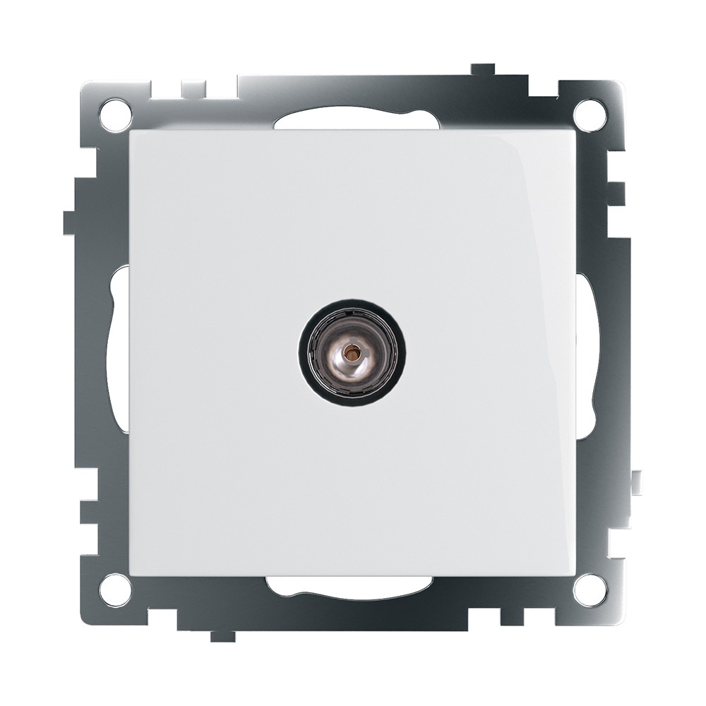 Катрин - Розетки и выключатели Stekker Розетка телевизионная 1-местная STEKKER GLS00-7108-01 75 Ом 5-862МГц Катрин белый 39306