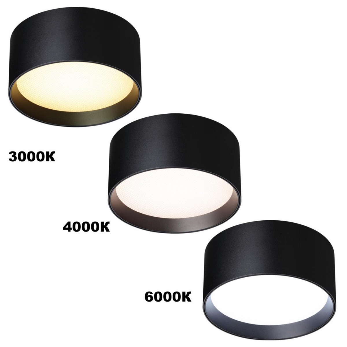 Светильники споты светодиодные Светильник накладной светодиодный с переключателем цветовой темперетуры NOVOTECH 359599 ORBIS 