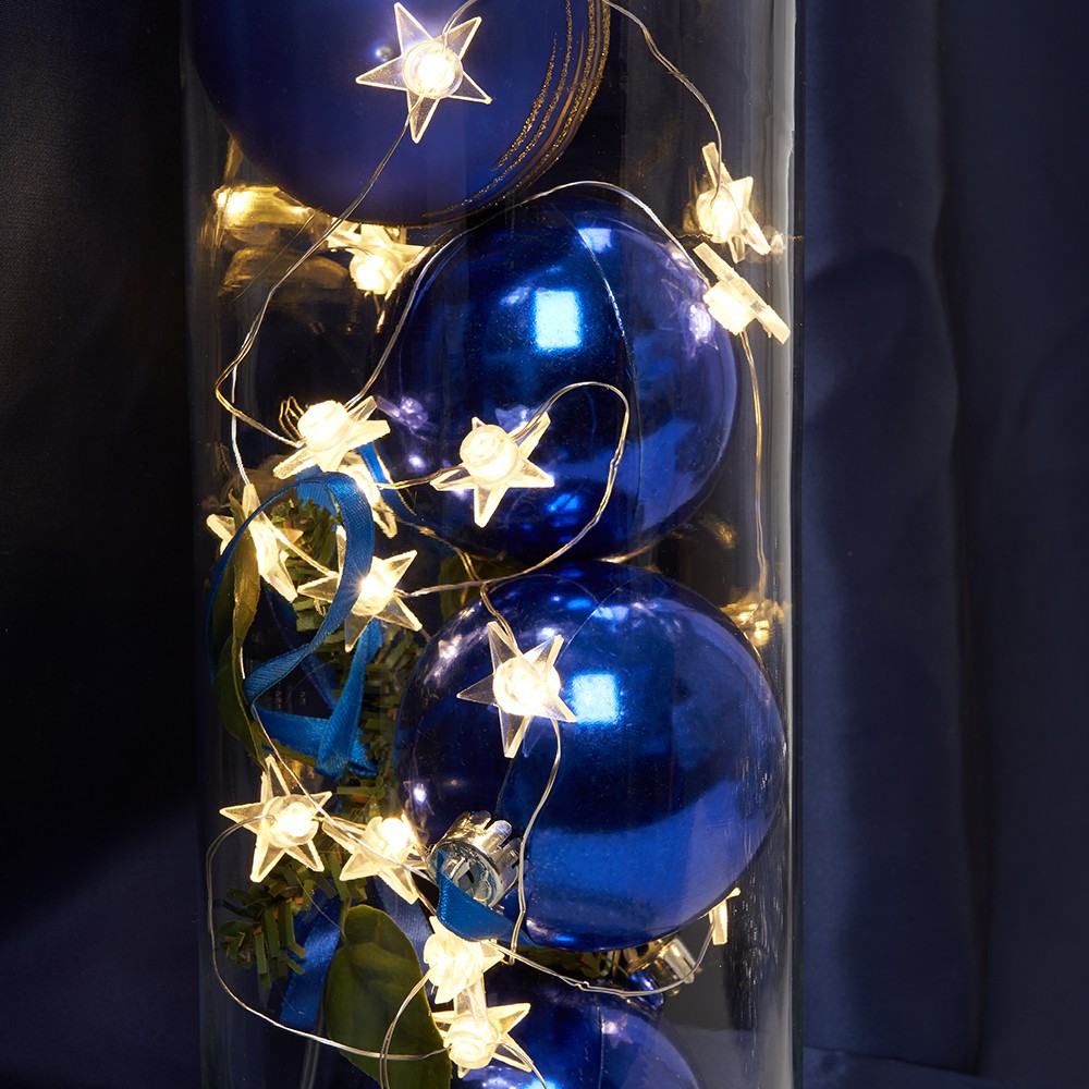 Гирлянда линейная Feron CL571 Звездочки статичная 1.8м USB 2700K 41644