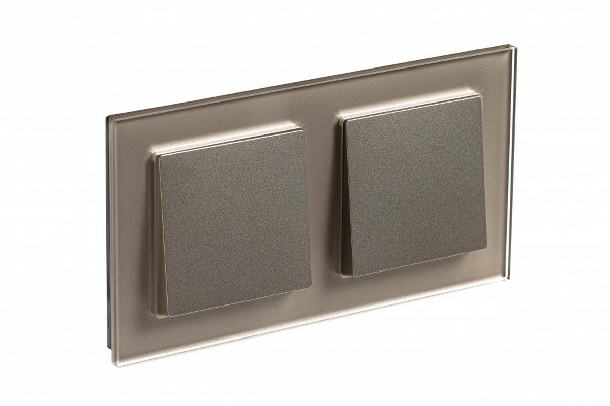 AtlasDesign Рамки Nature Рамка Systeme Electric AtlasDesign Nature Стекло шампань 2-ая ATN320502