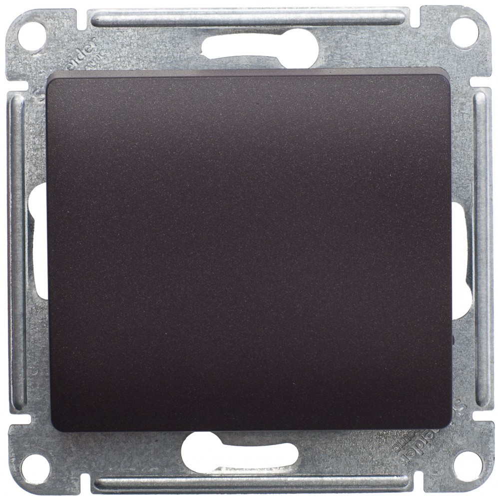 Glossa Шоколад Переключатель Systeme Electric Glossa Шоколад 1-клавишный, сх.6, 10АХ механизм GSL000861