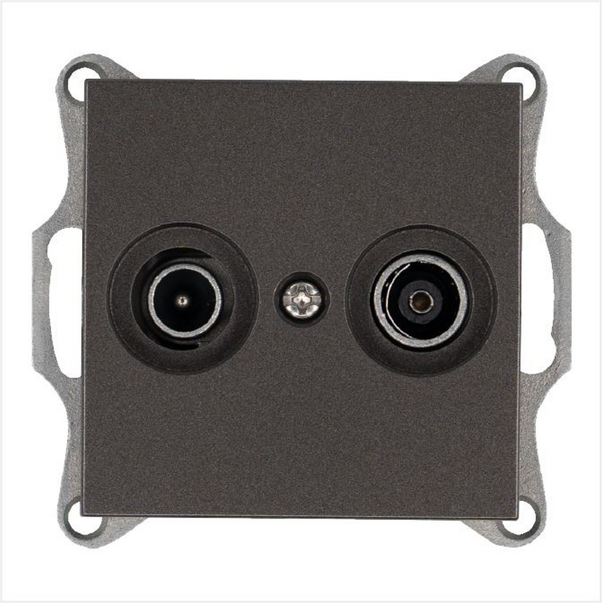 JASMART G - розетки и выключатели Розетка JASMART TV+FM+SAT оконечная Мокко G6206Z