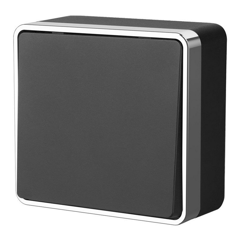 Werkel Gallant черный хром Выключатель Werkel одноклавишный Gallant (черный/хром) W5010035