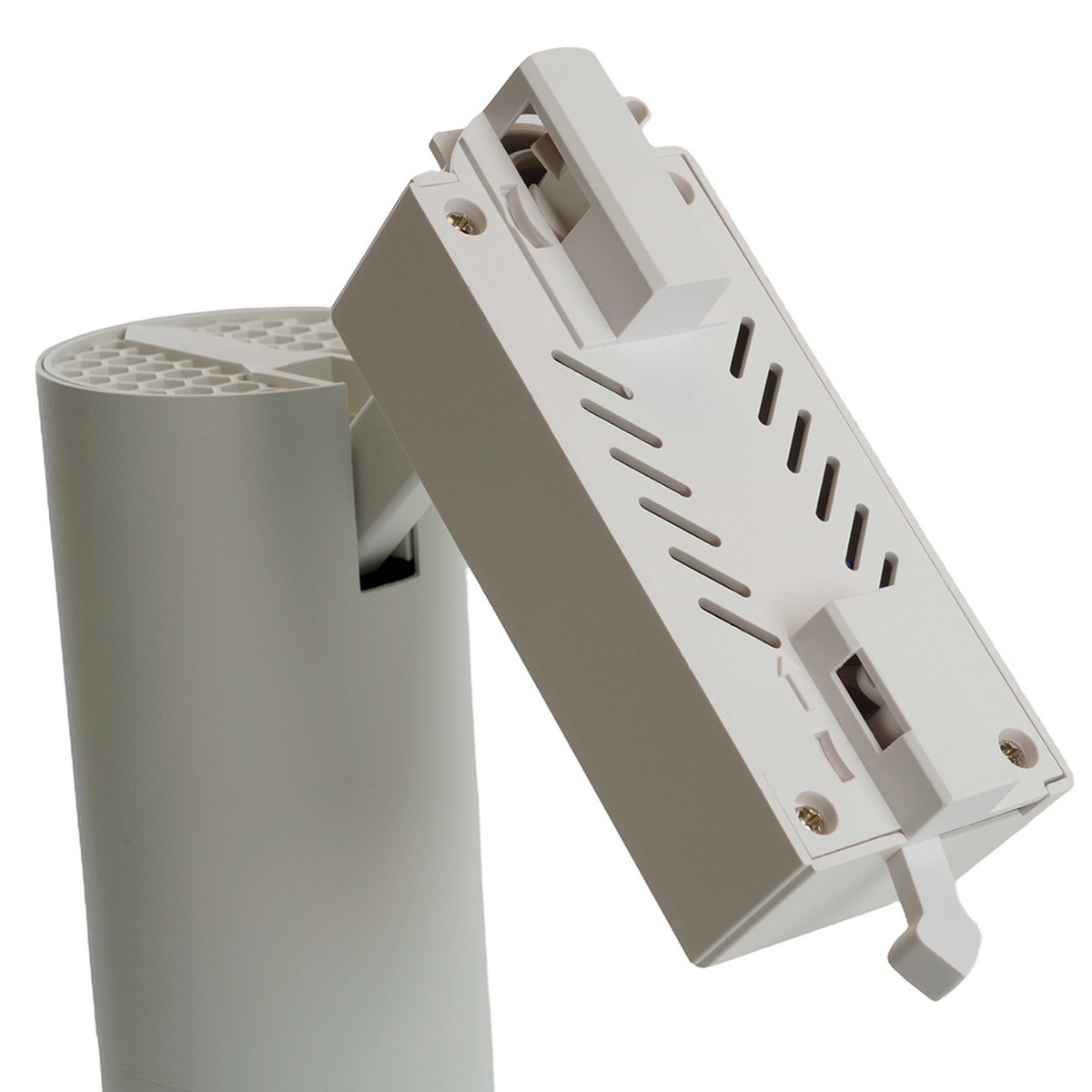 Трековые светодиодные светильники Светодиодный светильник Feron AL137 трековый 20W 4000K белый изменяемый угол освещения 15-60 град 51175 