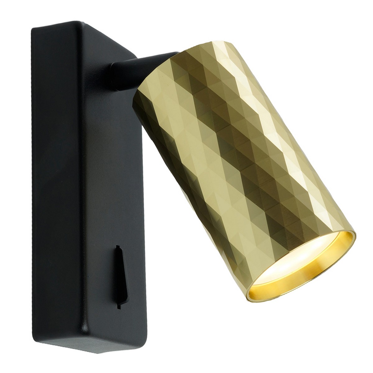 Светильники споты светодиодные Светильник спот Feron ML1880 PRISM GU10 золото и чёрный 48671 