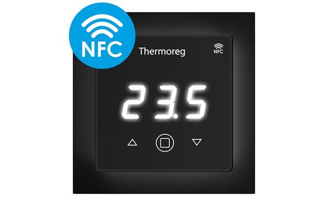 Терморегуляторы для теплого пола Терморегулятор Thermoreg TI-700 NFC черный