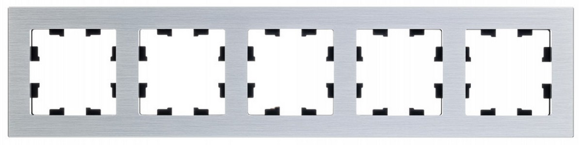AtlasDesign Рамки Nature Рамка Systeme Electric AtlasDesign Nature Металл серебро 5-ая универсальная ATN312105