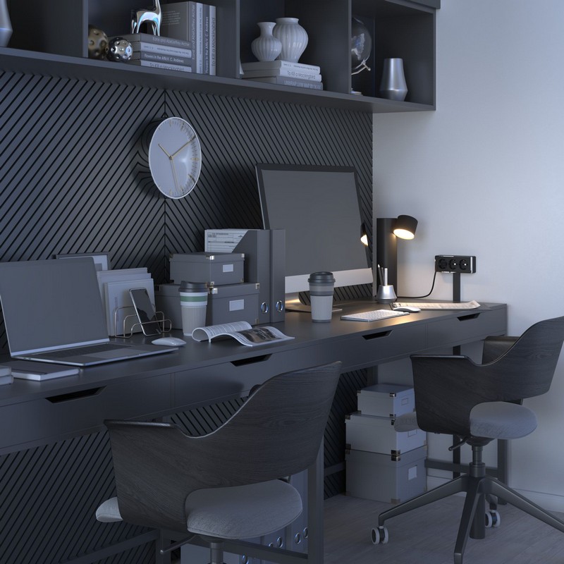 Werkel Gallant черный хром Розетка Werkel  3-я с заземлением и шторками Gallant (черный/хром) W5073135