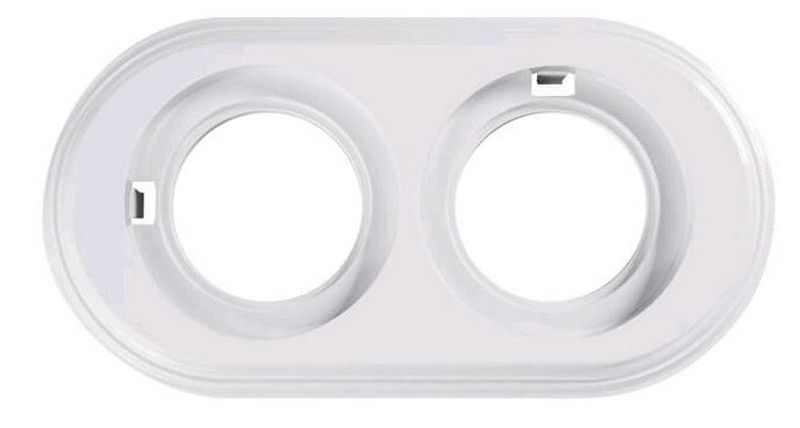 Bironi Лизетта - Ретро розетки и выключатели Рамка BIRONI Пластик Белый 2-я BF1-620-21