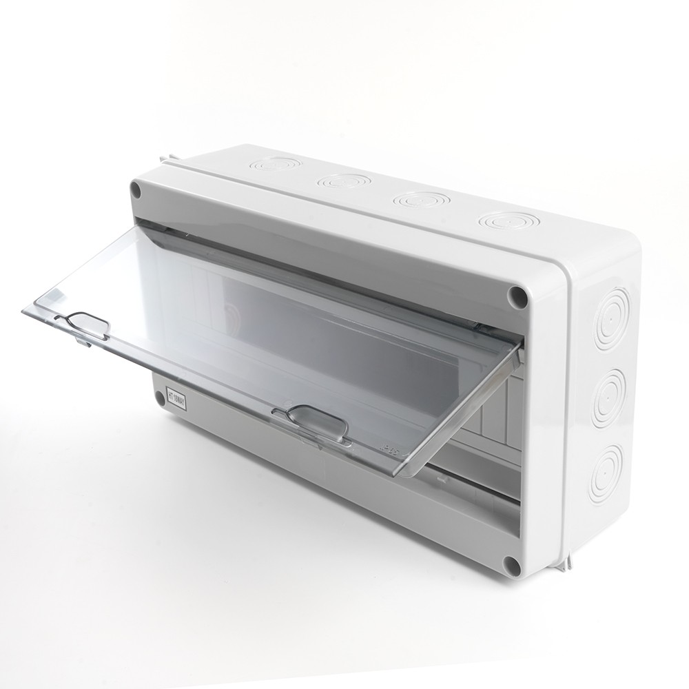 Пластиковые боксы и щиты Stekker Бокс настенный STEKKER EBX50-1/18-65 18 модулей, пластик, IP65 39193